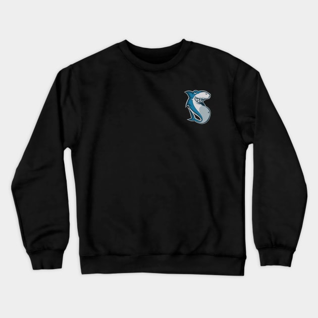 FatSharkYes small shark Crewneck Sweatshirt by Tusn